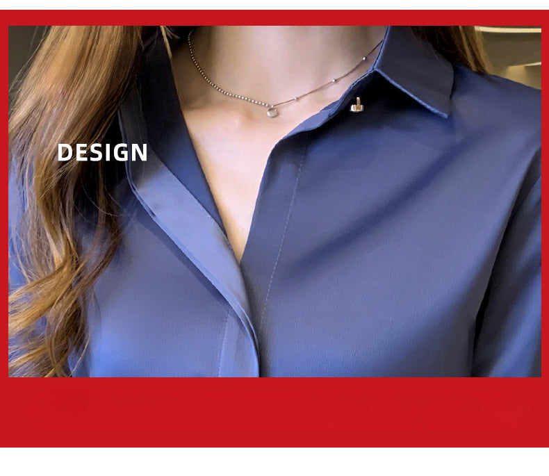 Elegant Satin Women Blouse Long Sleeve Shirt Autumn Fashion Tops for Ladies Office and Casual Wear