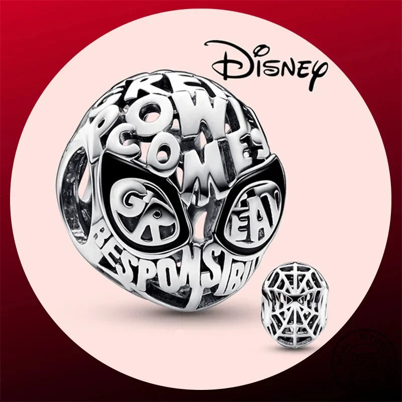 925 Sterling Silver Disney Pendant Beads for DIY Bracelets Perfect Women's Fashion Gift
