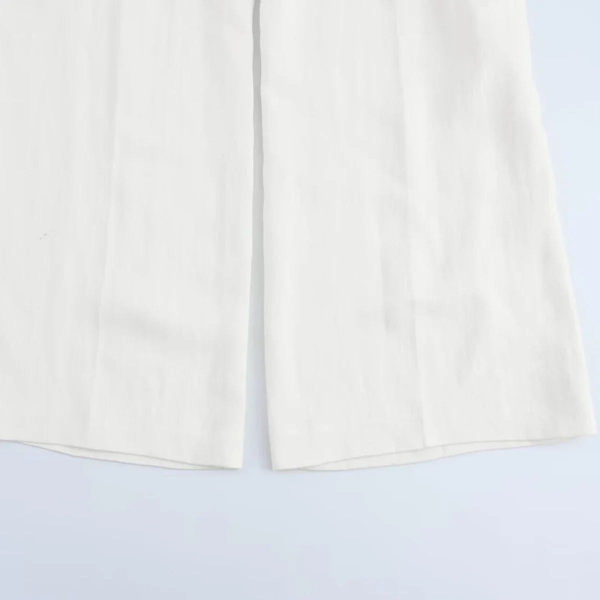 Women's Casual Chic Blended Suit Jacket and Straight Trousers Set for Spring and Summer