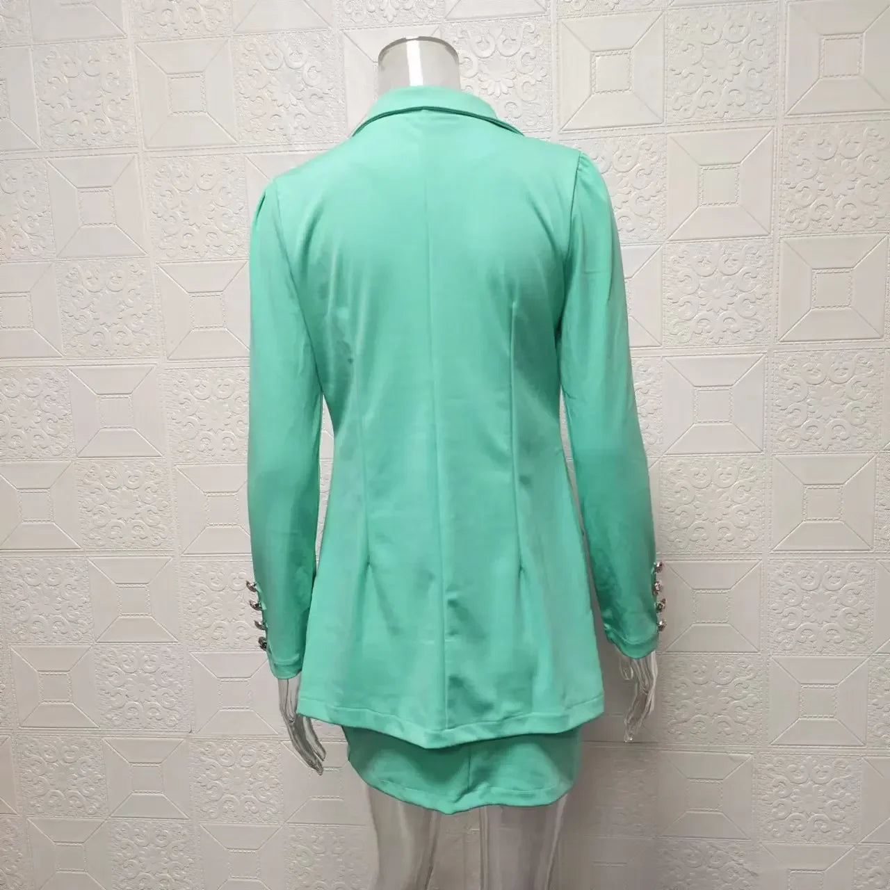 Elegant Plaid Two-Piece Mini Dress Set for Women Casual Chic Skirt and Jacket Outfit Spring Autumn Fashion