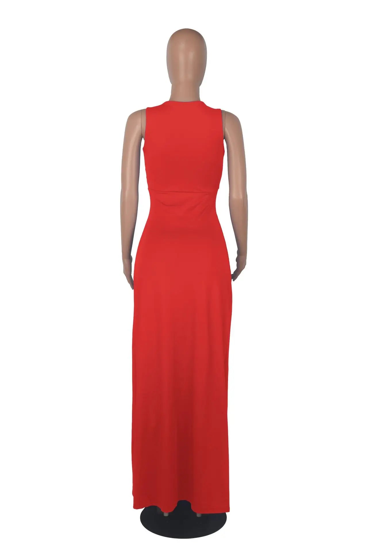 Backless V Neck Maxi Dress for Elegant Party Night
