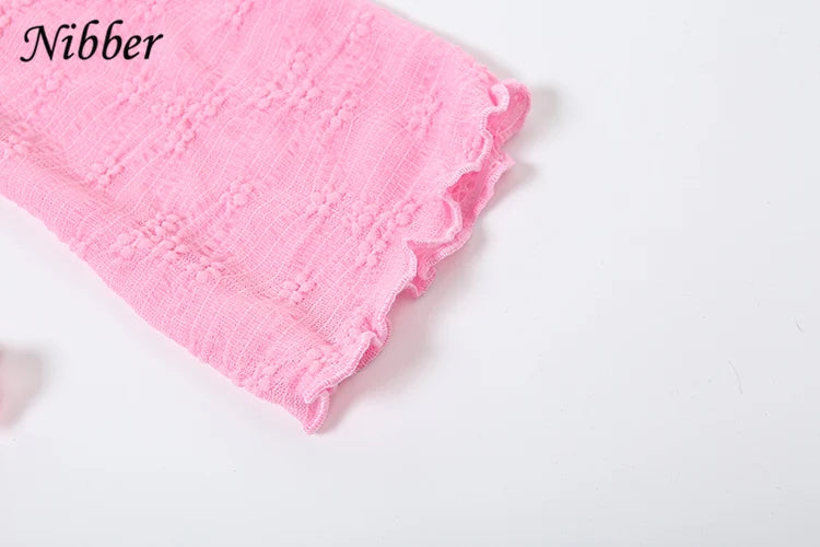 Backless Bandage Dress Hollow Neck Lace Mini Bodycon