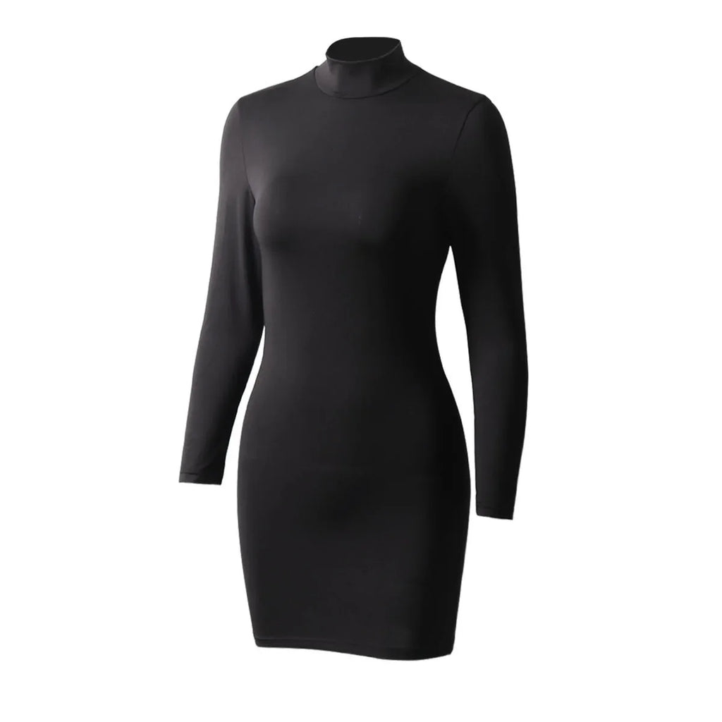 Black Retro Dress For Women Korean Fashion Dress Club