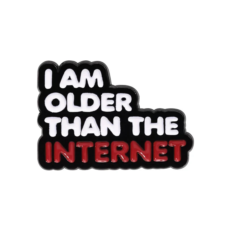 Custom Quotes Enamel Pins with Funny Phrases and Positive Sayings Rainbow Text Brooch Lapel Badge Jewelry Gift for Friends