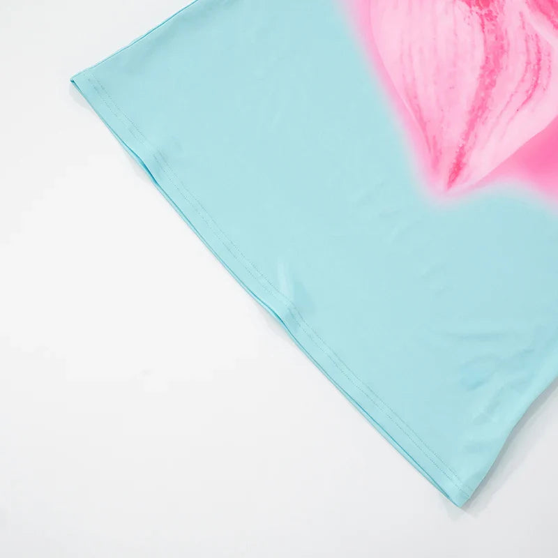 Floral Print Backless Spaghetti Strap Summer Dress