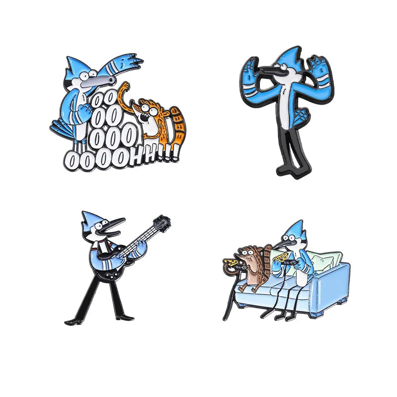 Cute Cartoon Anime Character Enamel Pins Custom Little Monk Brooches Funny Jewelry Gift for Friends