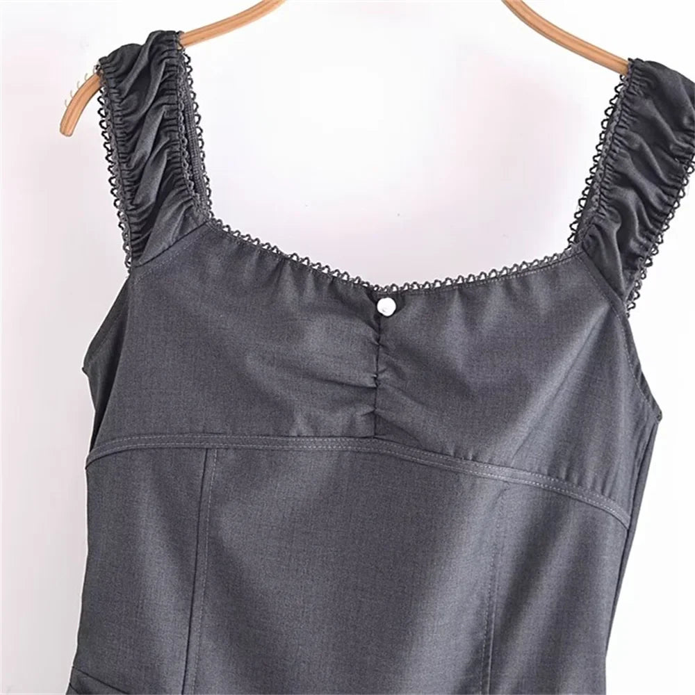 Trendy One Shoulder Short Dress For Women Summer Chic Dress