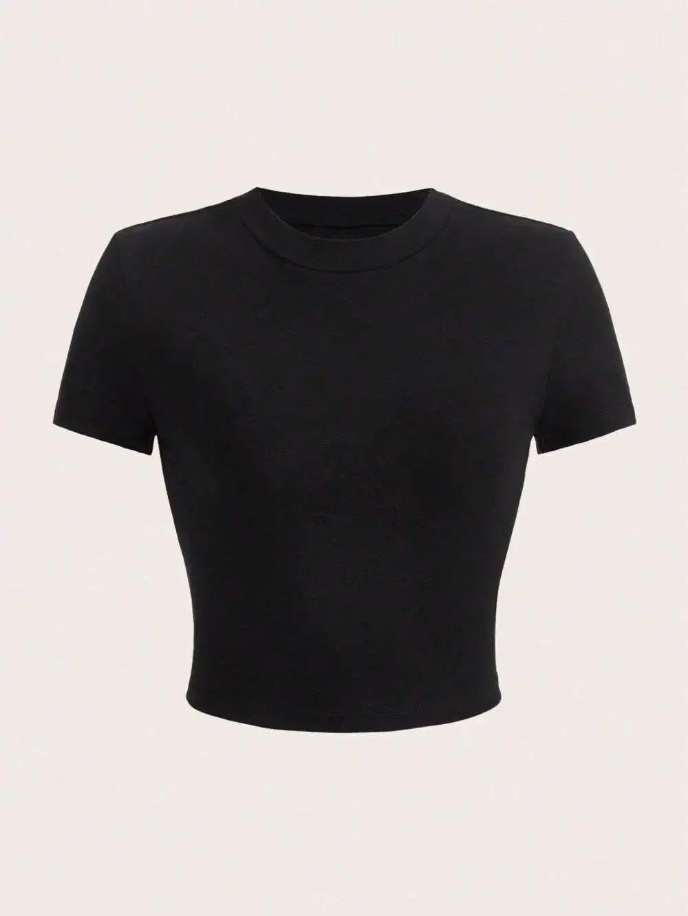 Crayon Shin Chan Summer Crop Top Tight Fitting O-Neck T-Shirt for Casual Wear