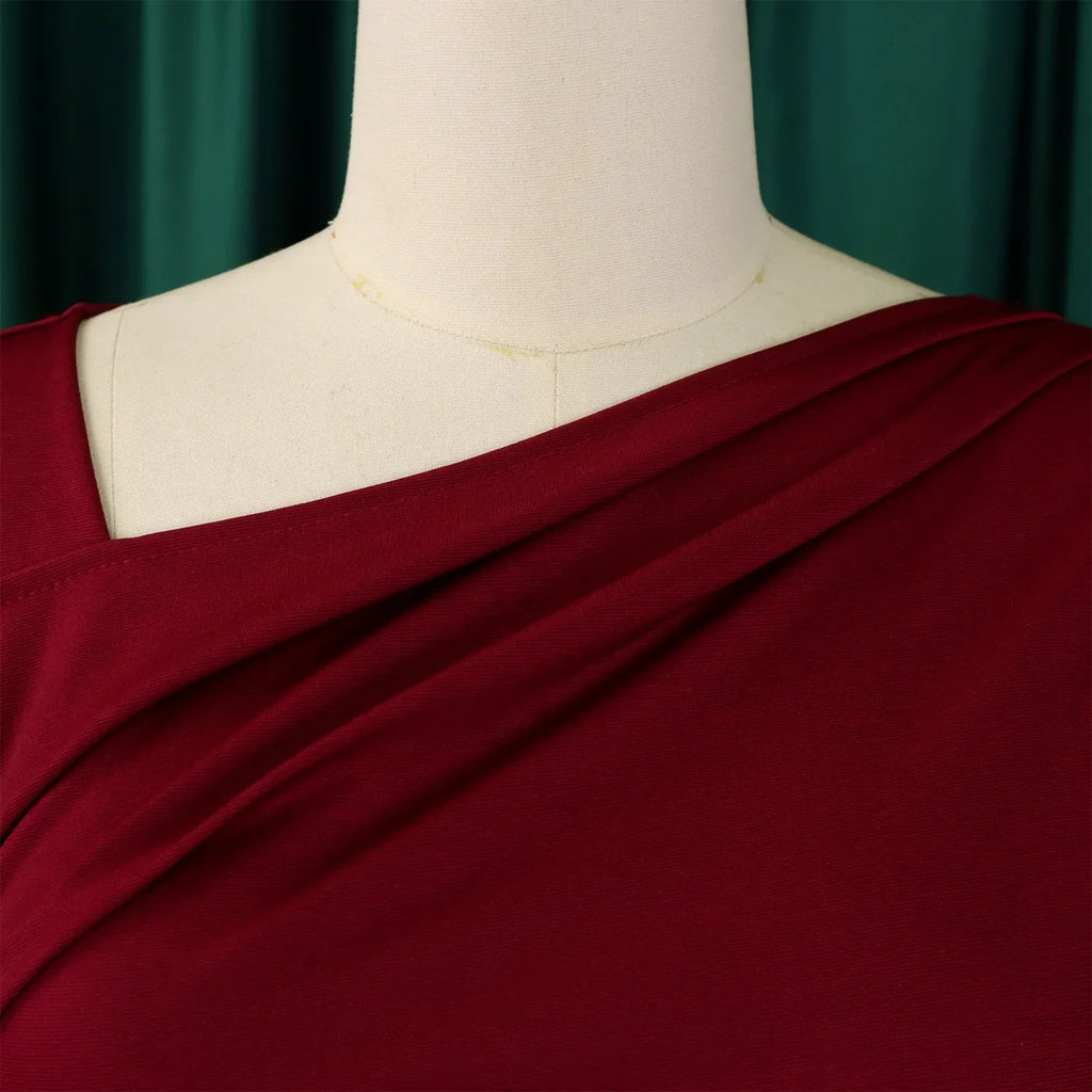 Professional Midi Office Dress for Women with Long Sleeves