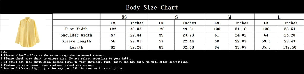 Casual Women Striped Butter Yellow Shirt Vintage Thin Fabric Turn-Down Collar Single Breasted Button-Up Top