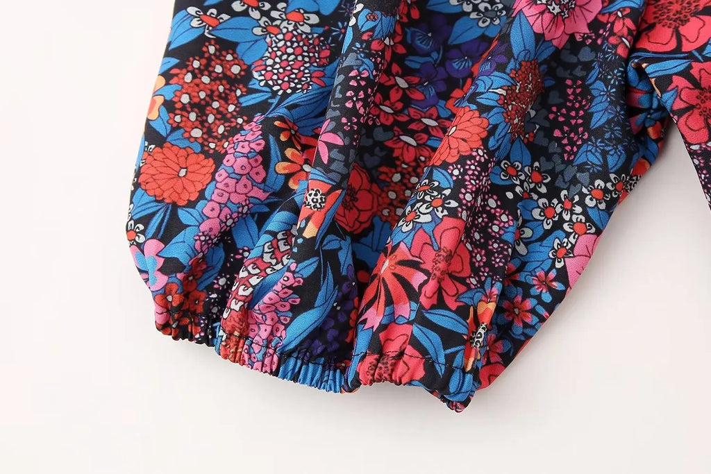 Women Casual Two Piece Set with Bow Decoration O-Neck Top and Button Pants