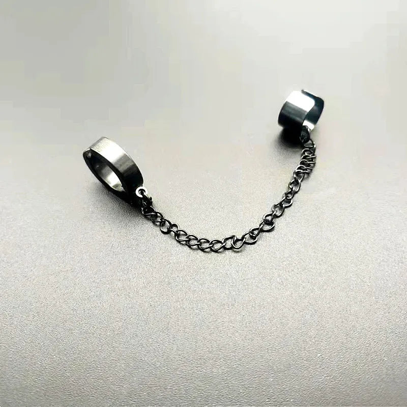 Stainless Steel Painless Ear Clip Earrings Non Piercing Fake Earrings for Men and Women