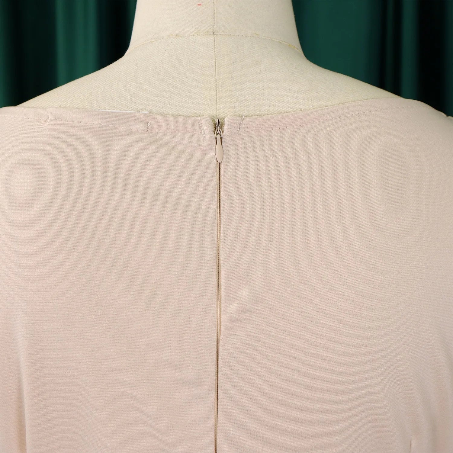 Professional Midi Office Dress for Women with Long Sleeves