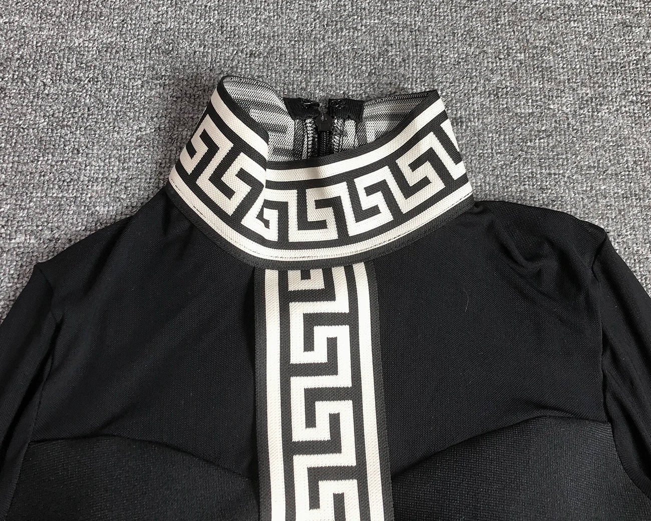 Black Mesh Bandage Dress for Women Long Sleeve Bodycon