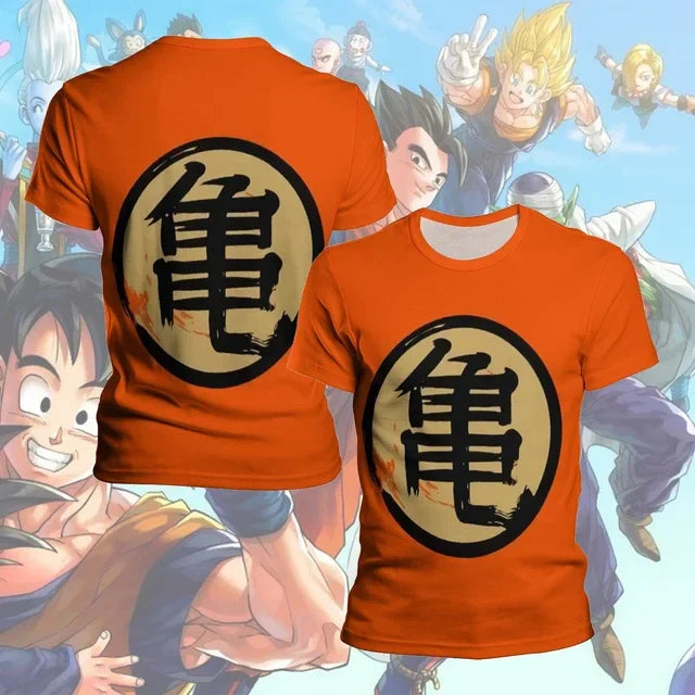 Dragon Ball Wukong 3D Printed Breathable Quick Dry Sports T-Shirt for Parents and Children