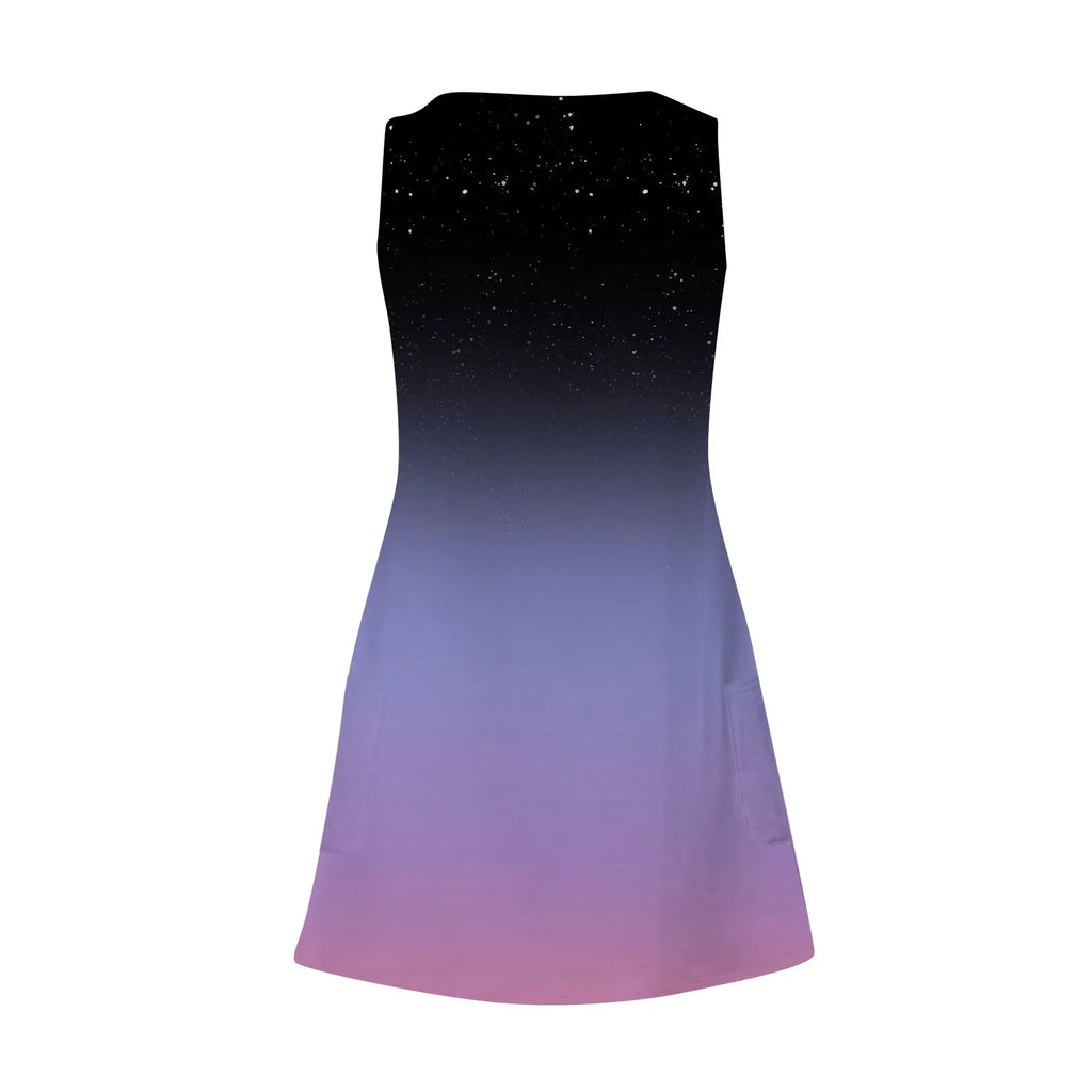 Boho Floral Sundress With Pockets For Women Tank Dress