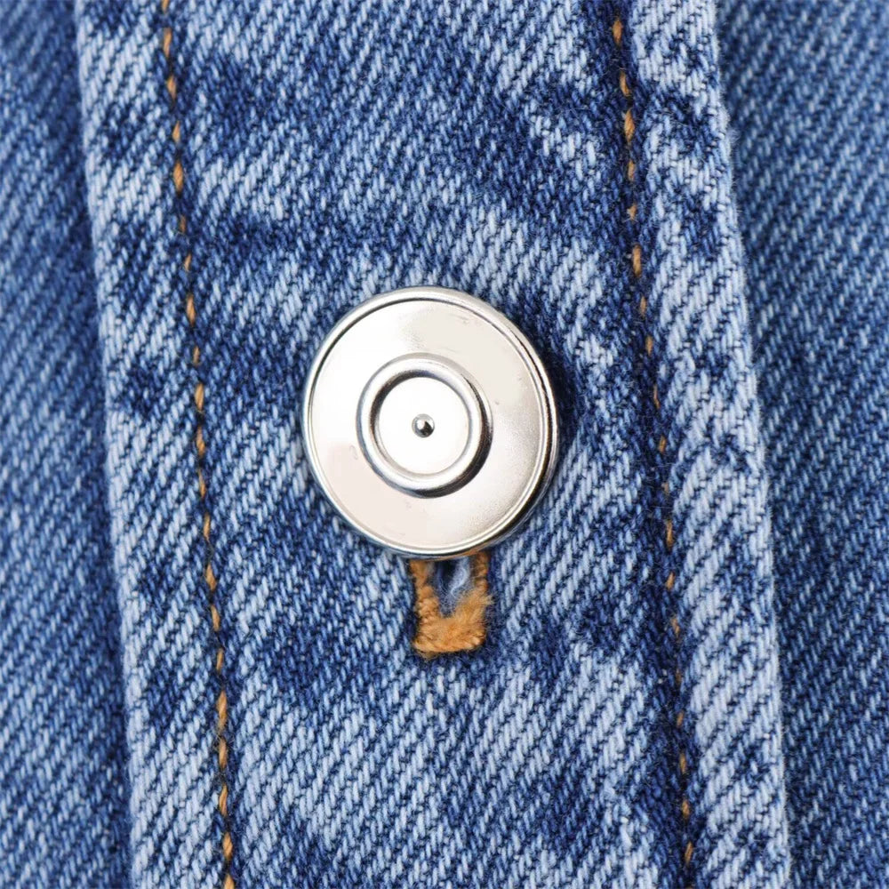 Women's Versatile Denim Long Sleeve Shirt and Pants Set for Casual Spring and Summer Wear