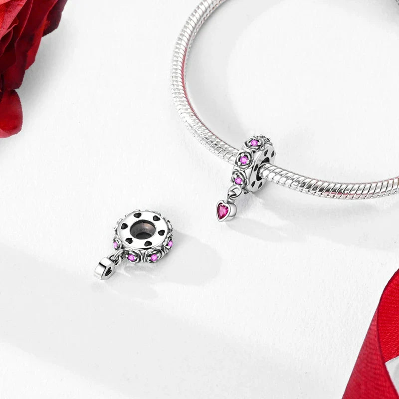 925 Sterling Silver Spacer Stopper Beads Charms for DIY Jewelry and Bracelets