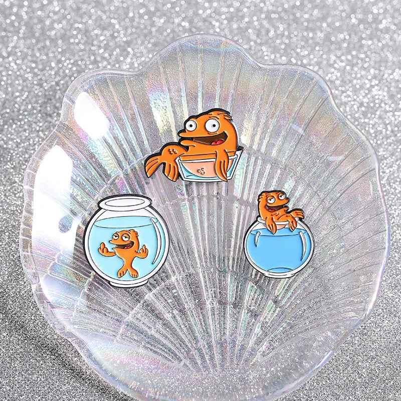 Cartoon Character Enamel Pins Set Cute Anime Brooches Fashion Accessories