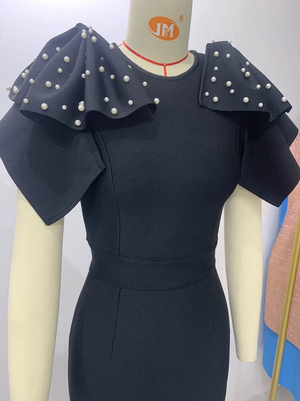 Rose Red Bandage Dress With Big Bow Sleeveless Maxi Party