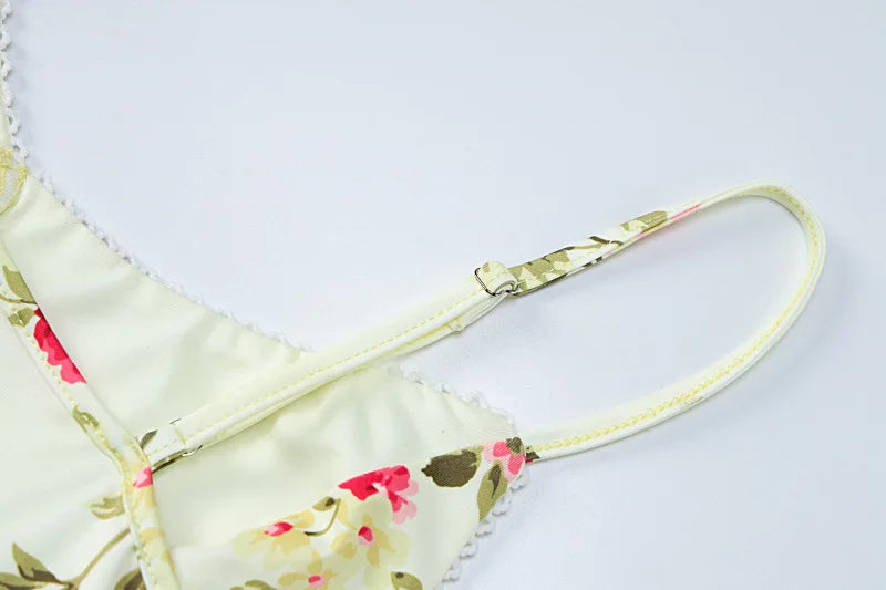 Floral Print Strap Midi Dress Bodycon Party Evening