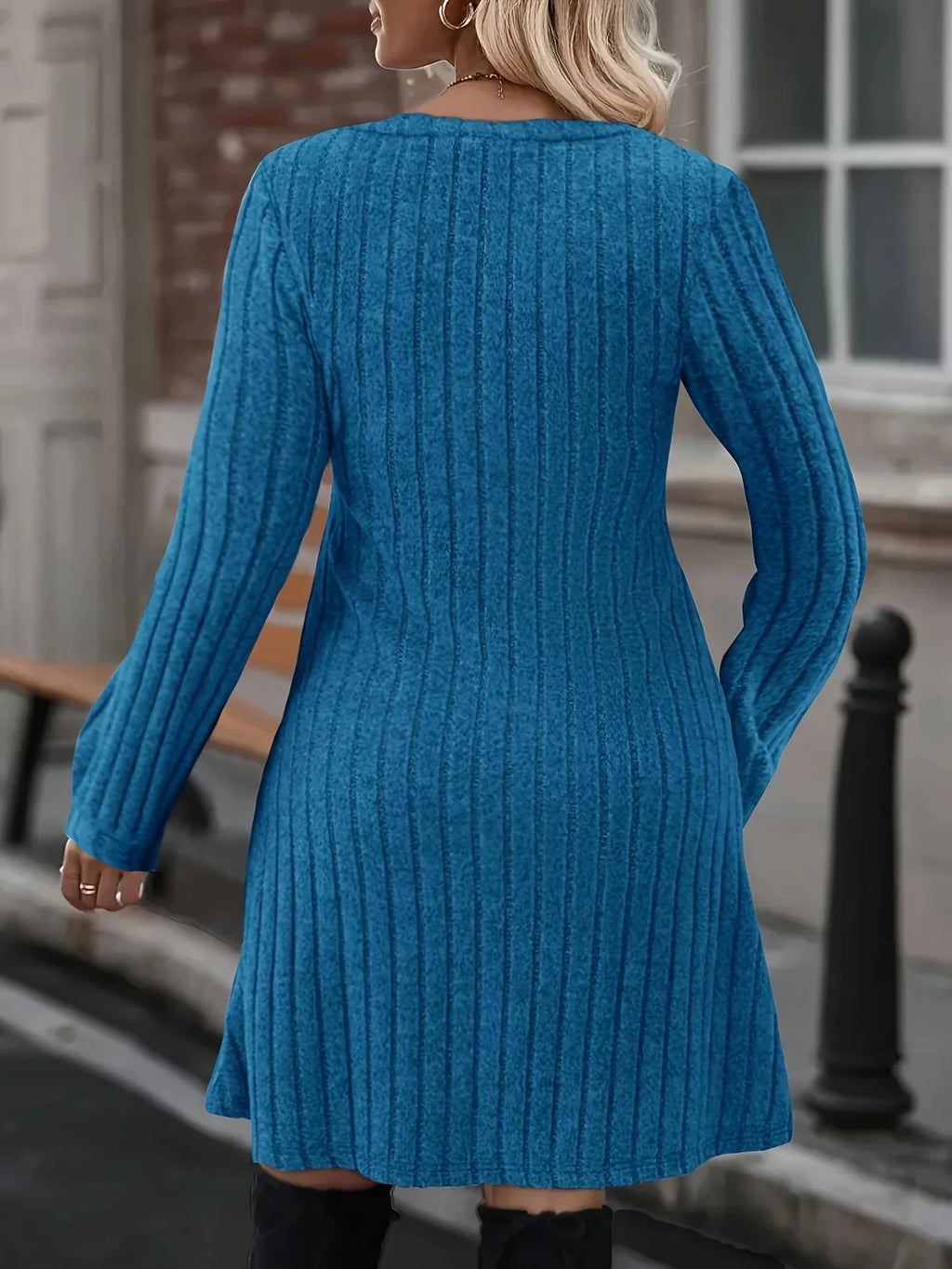 Elegant Loose Fit Printed Dress For Women Casual Summer