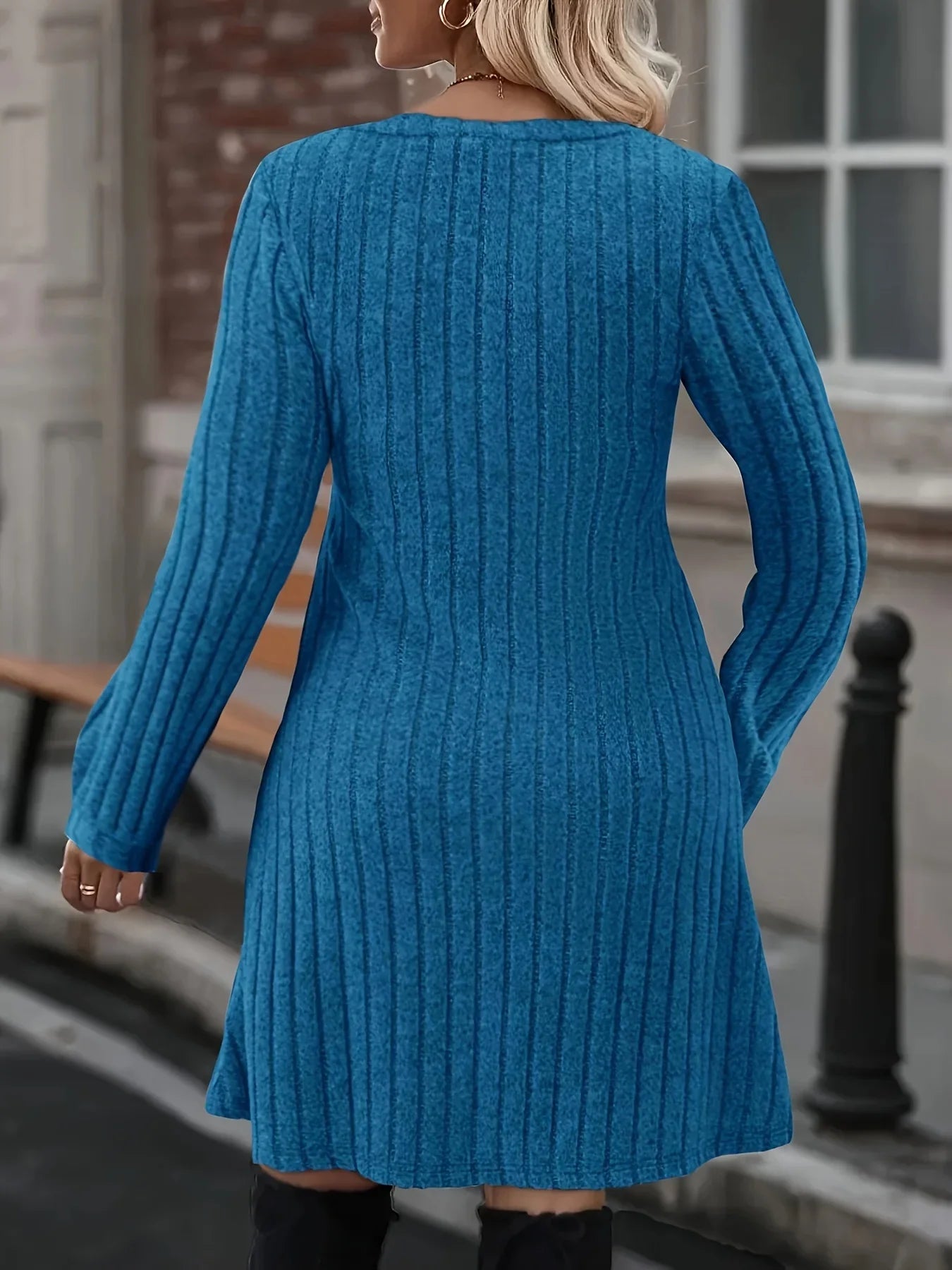 Elegant Loose Fit Printed Dress For Women Casual Summer