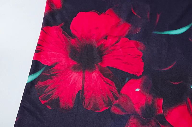 Floral Print Sexy Sleeveless Maxi Dress for Party Vacation