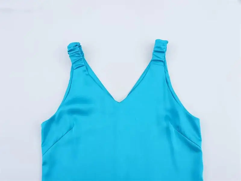 Summer Dress For Women V Neck Slim Street Chic Comfort