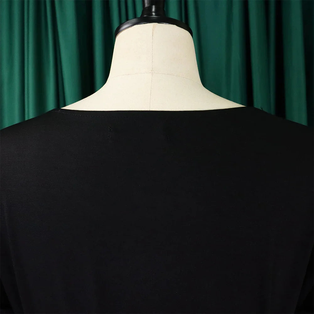 Women's Elegant 2 Piece Pants Set with Solid Blouse Short Sleeve O Neck and Long Trousers