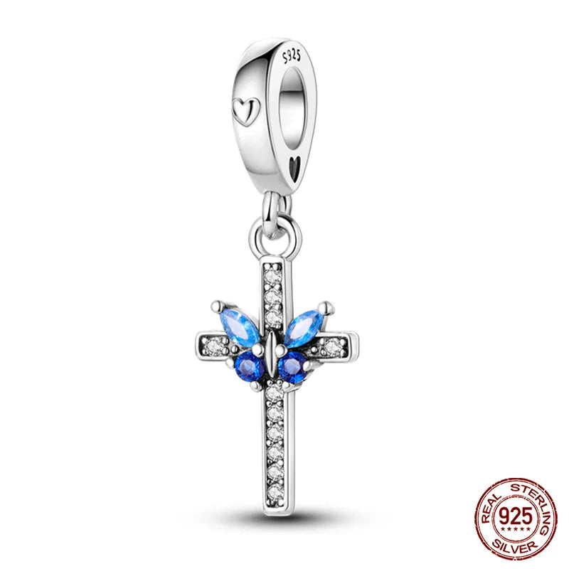 925 Silver Devil's Eye Charms Beads for Women DIY Jewelry Making