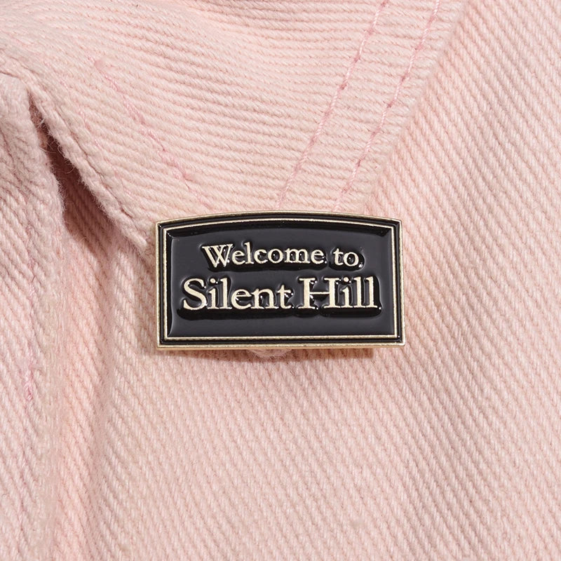 Silent Hill Enamel Brooch Pin Horror Film Badge Metal Lapel Accessory for Punk Style Jewelry