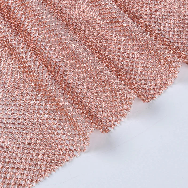 Black Mesh Bodycon Dress Long Sleeve Women Clubwear