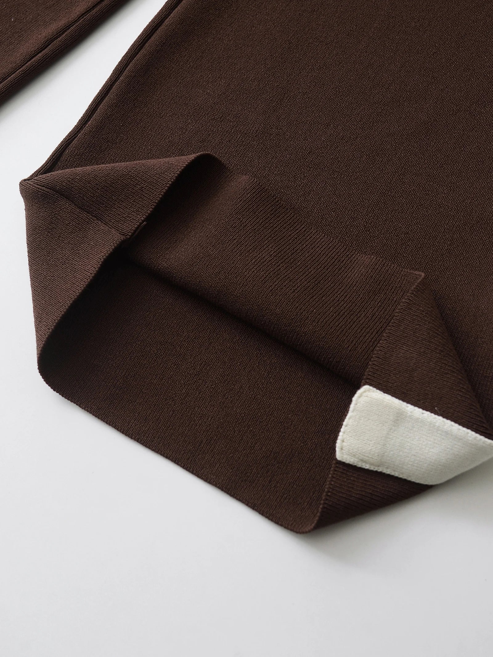 Elegant Women's Knit Sweatshirt and Drawstring Trousers Set with Hooded Zipper