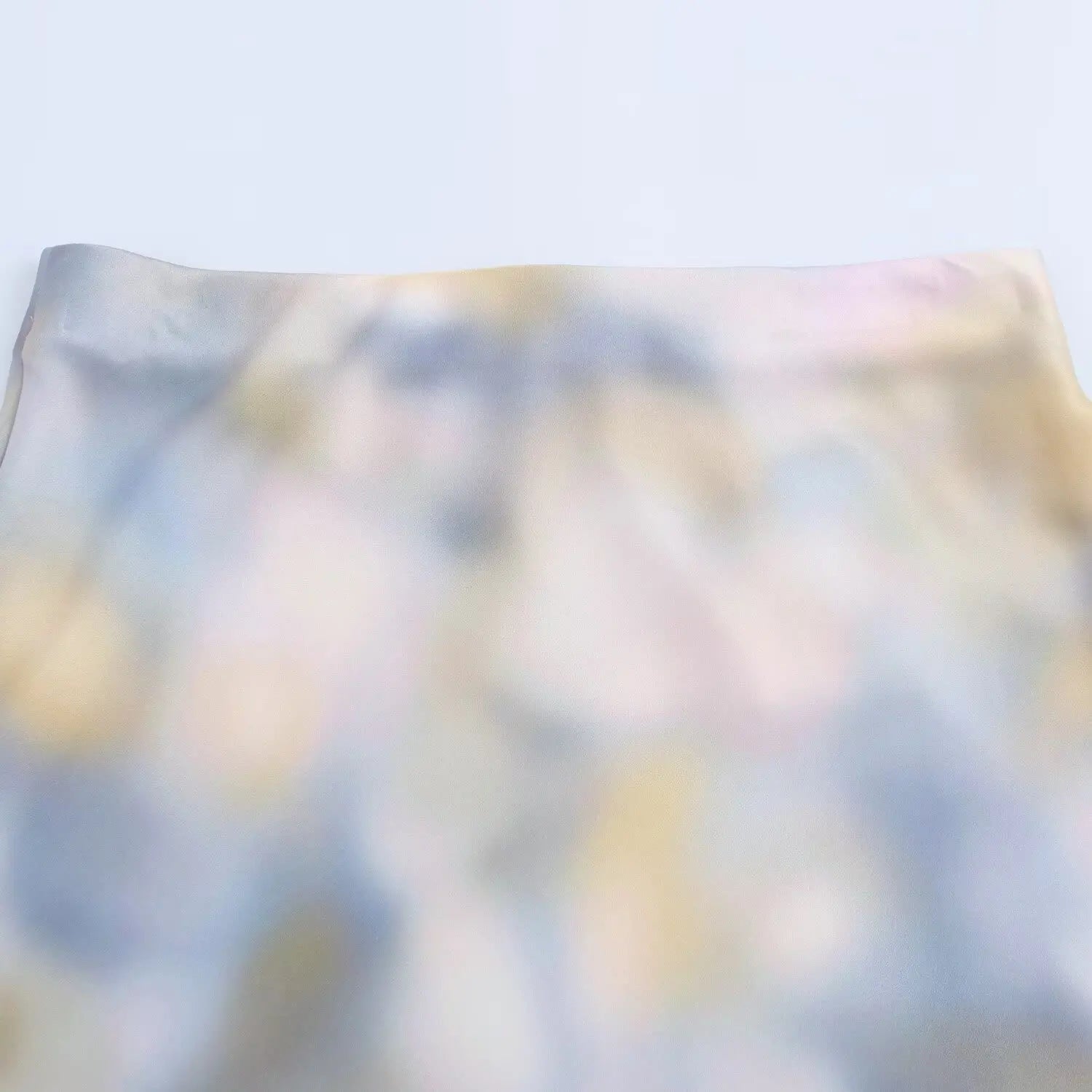 Women's Tie Dye Texture Vertical Collar Shirt with High Waist Slimming Skirt Set Spring Casual Chic Elegant Outfit