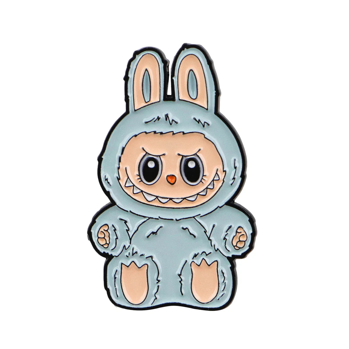 Cute Monster Enamel Pins for Cartoon Anime Lovers - Genie Pin Badge for Backpacks, Lapel Brooch, and Fashion Accessories