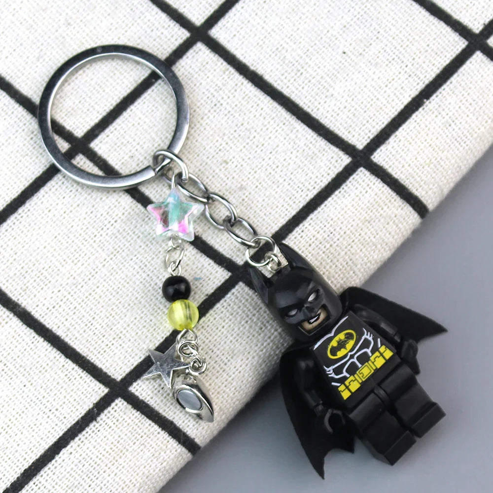Handmade 3D Bat Couple Keychain Pendant Phone Ring Backpack Accessory Gifts for Him Y2K Jewelry