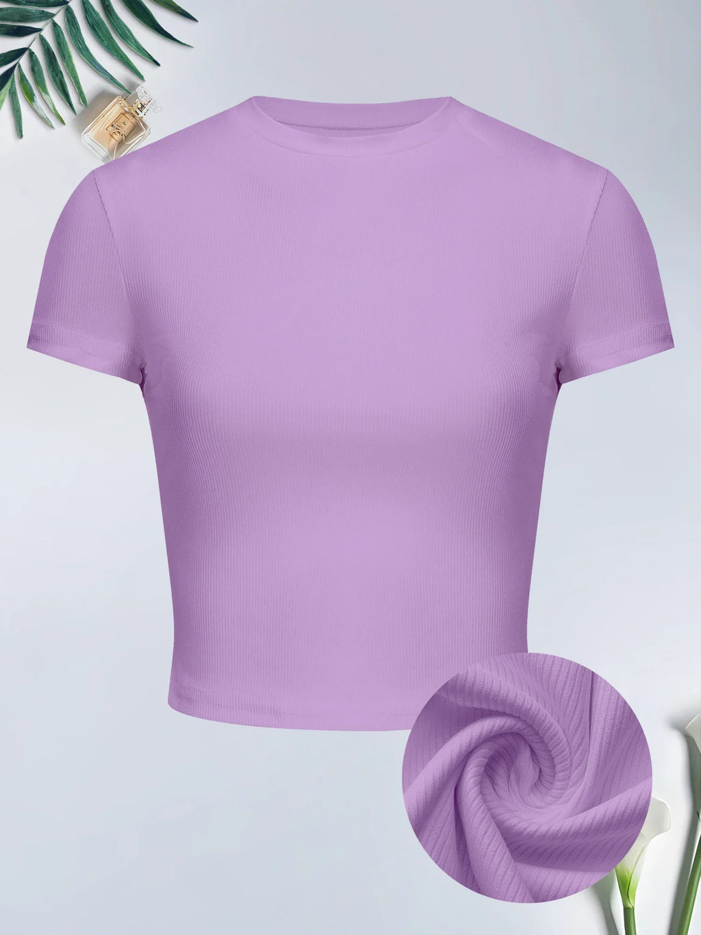 Casual White Short Sleeve T-Shirt for Women Slim Fit Summer Top