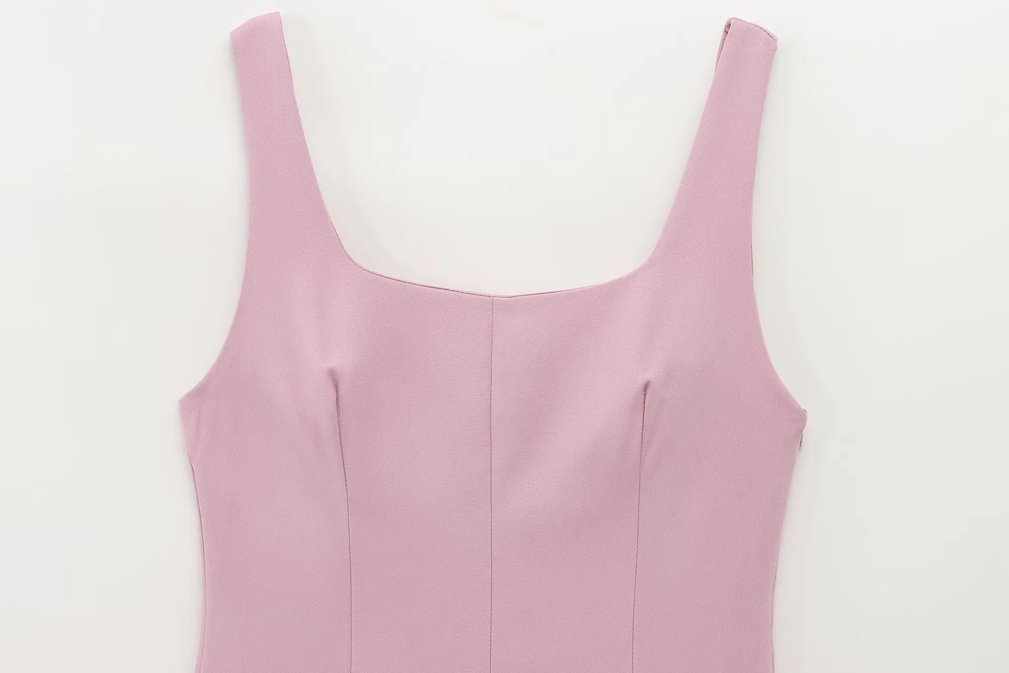 Sleeveless Pleated Mini Dress With Square Collar Chic