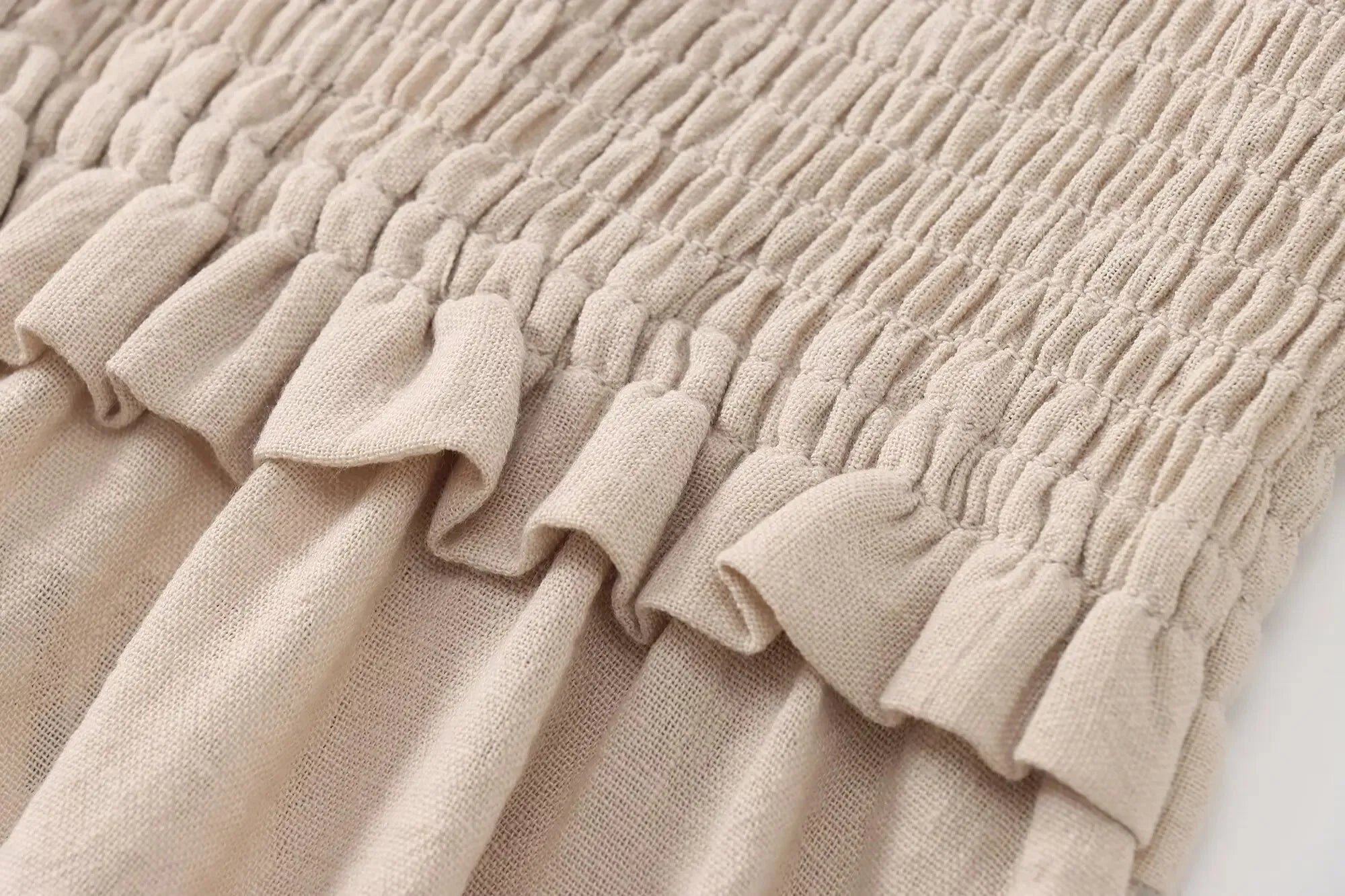 Sexy Backless Halter Dress With Honeycomb Check Pattern