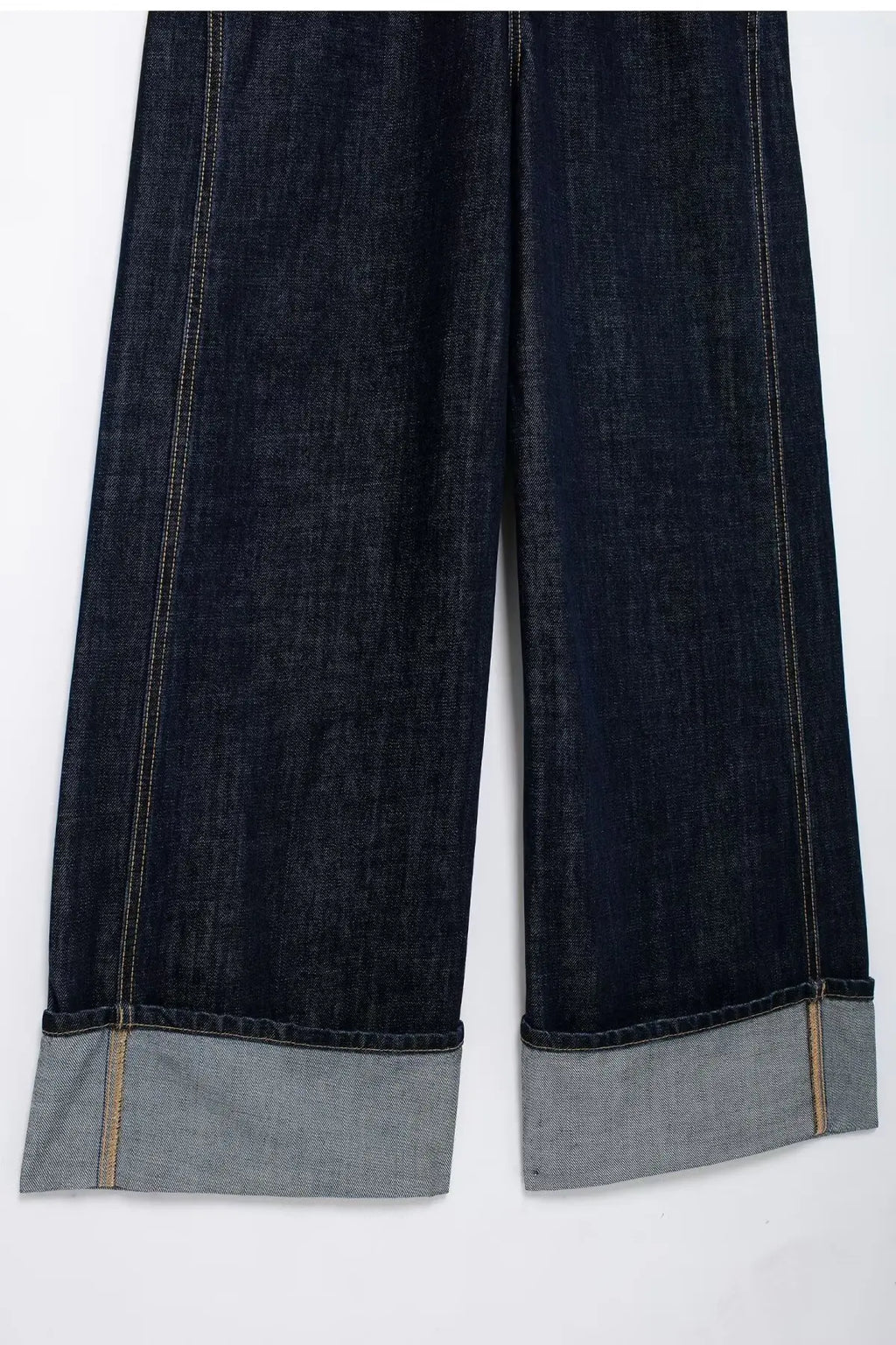 Chic French-Inspired Long Denim Overalls for Women Simple Versatile Age-Defying Autumn Outfit