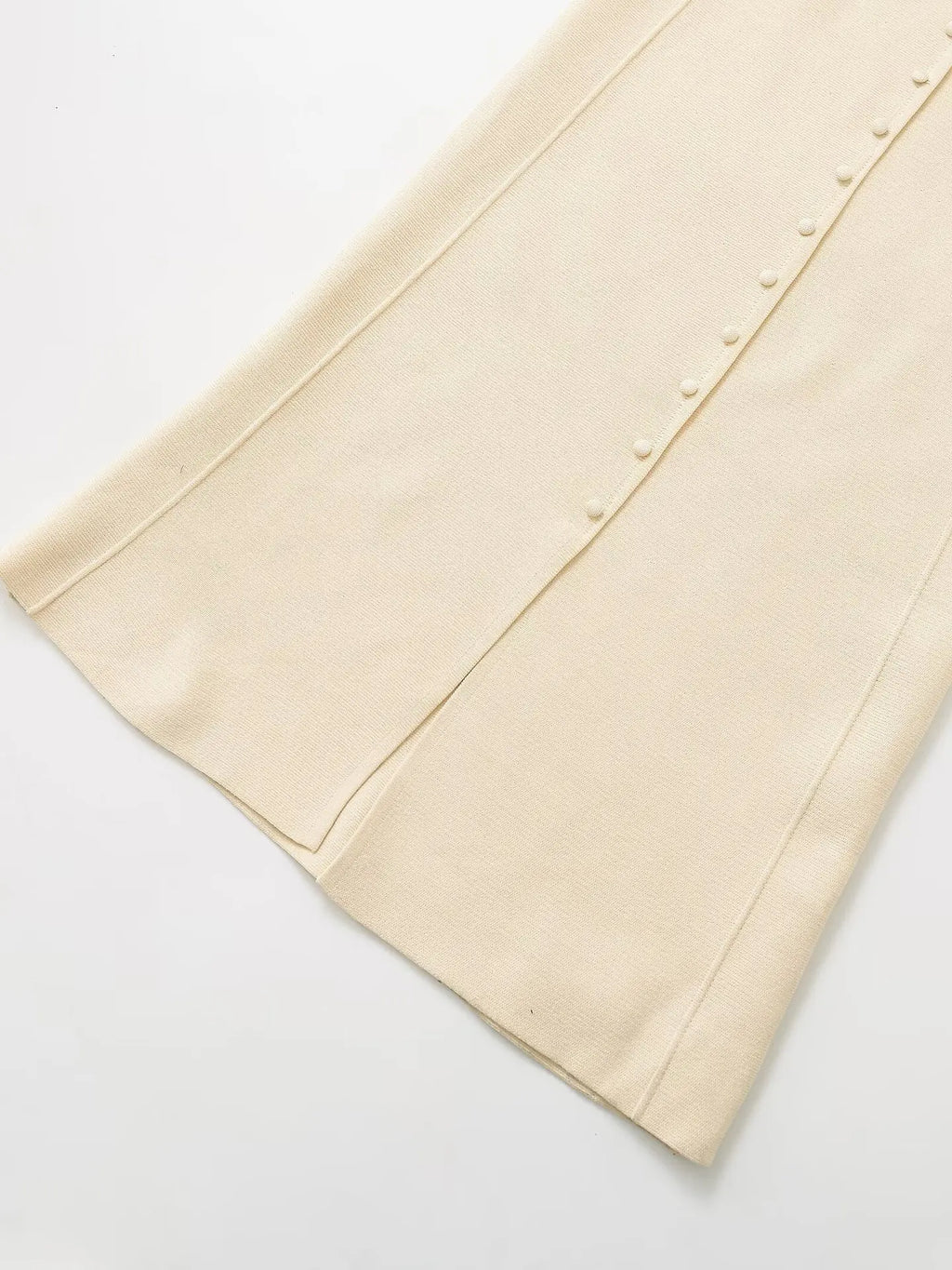 Knitted Belted Midi Dress For Women High Waist A Line