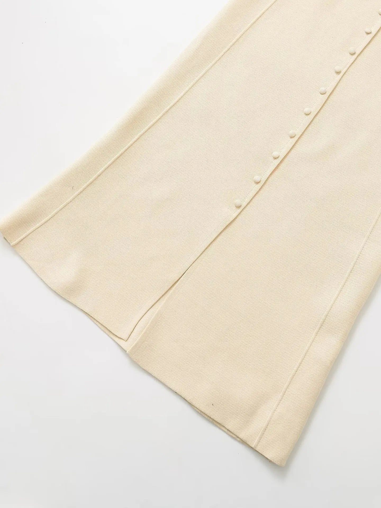 Knitted Belted Midi Dress For Women High Waist A Line