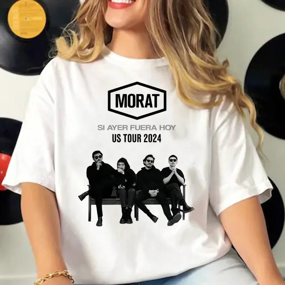 Elegant Japanese Streetwear Patterned T-Shirt for Women Stylish Designer Tee