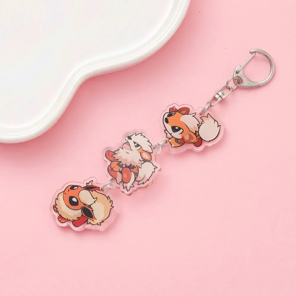 Cute Anime Acrylic Keychain Accessory Cartoon Car Bag Pendant Gift for Friends Fans