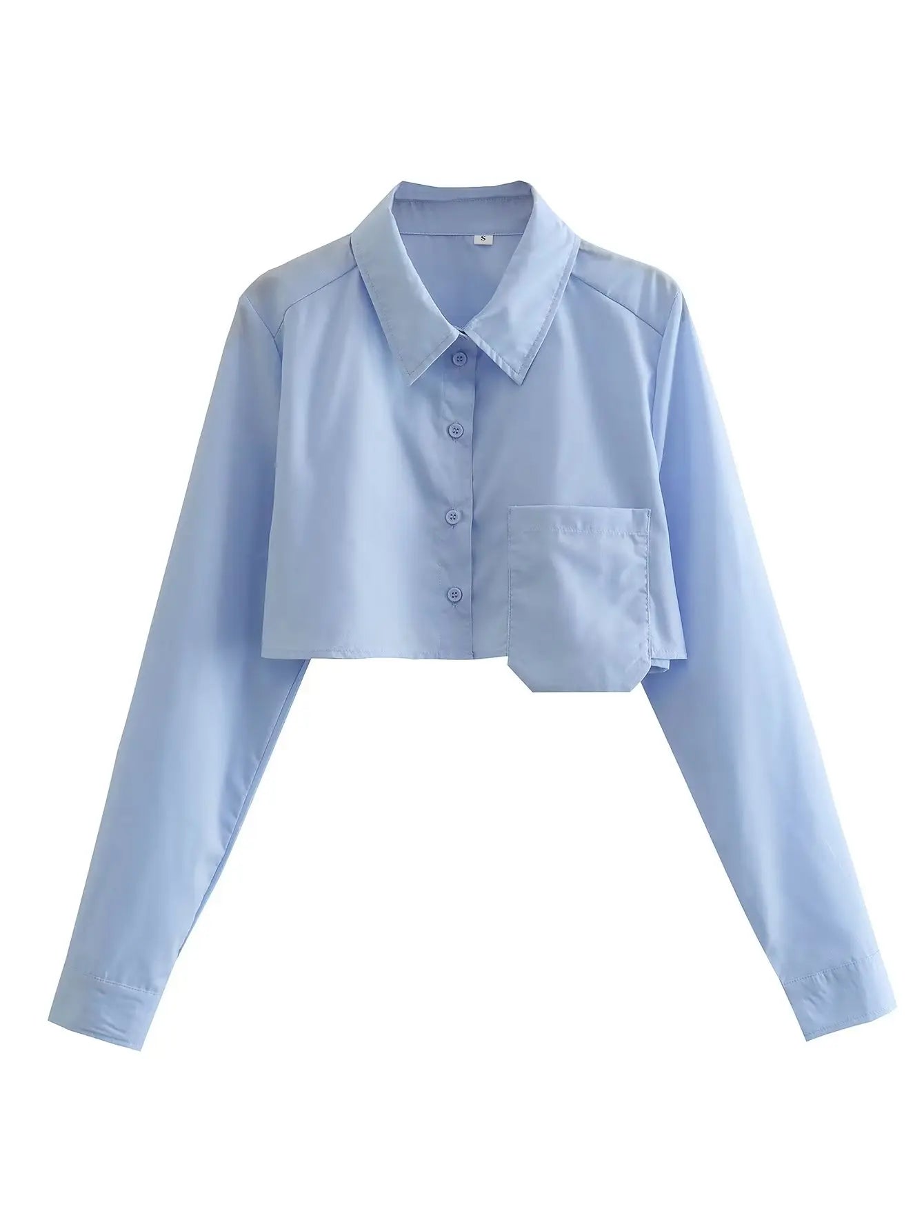 Women's Chic Solid Color Pocket Smock Blouse Casual Short Sleeve Office Shirt with Flattering Regular Fit