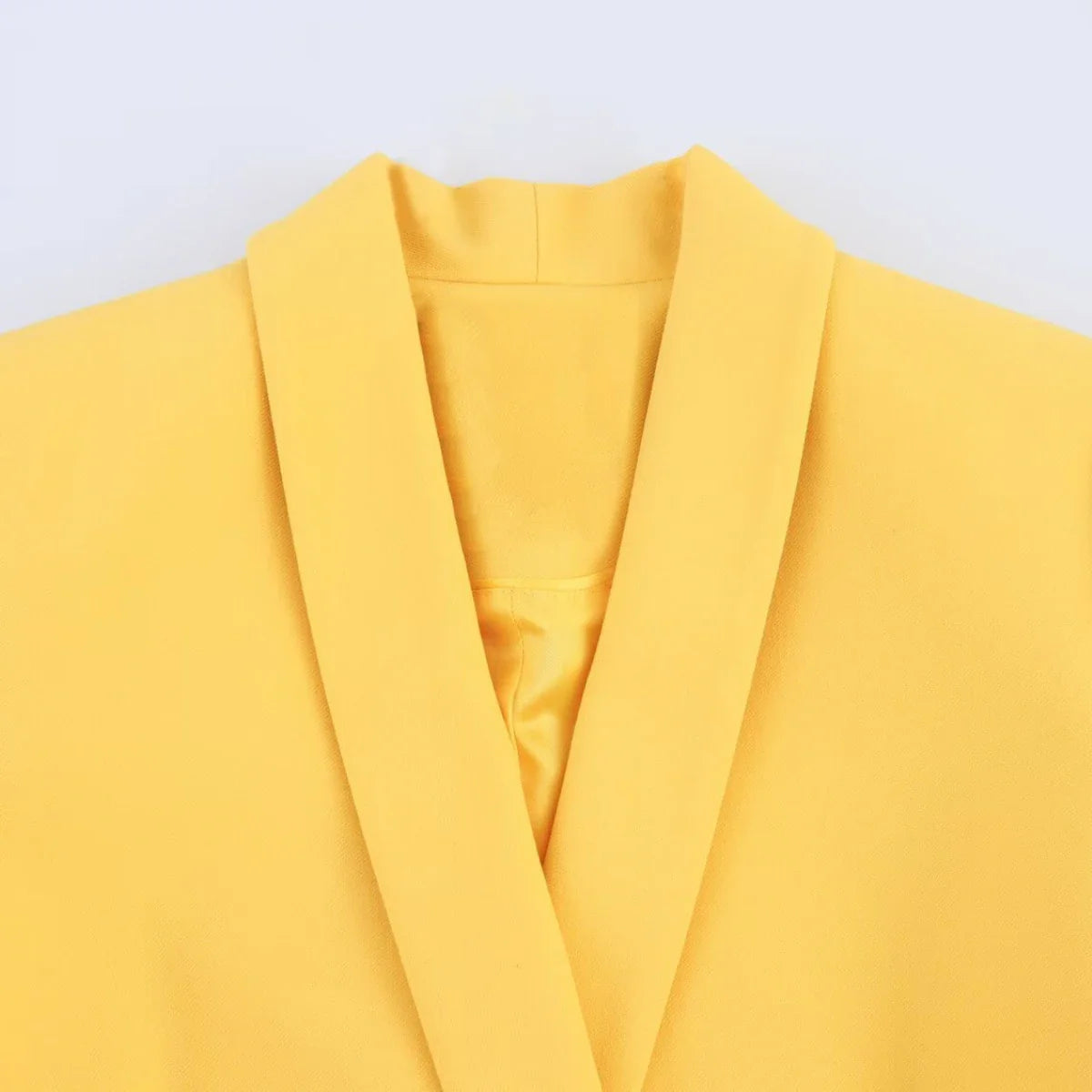 Women's Casual Chic Suit with Lapel Jacket and High Waist Flared Pants for Spring and Summer