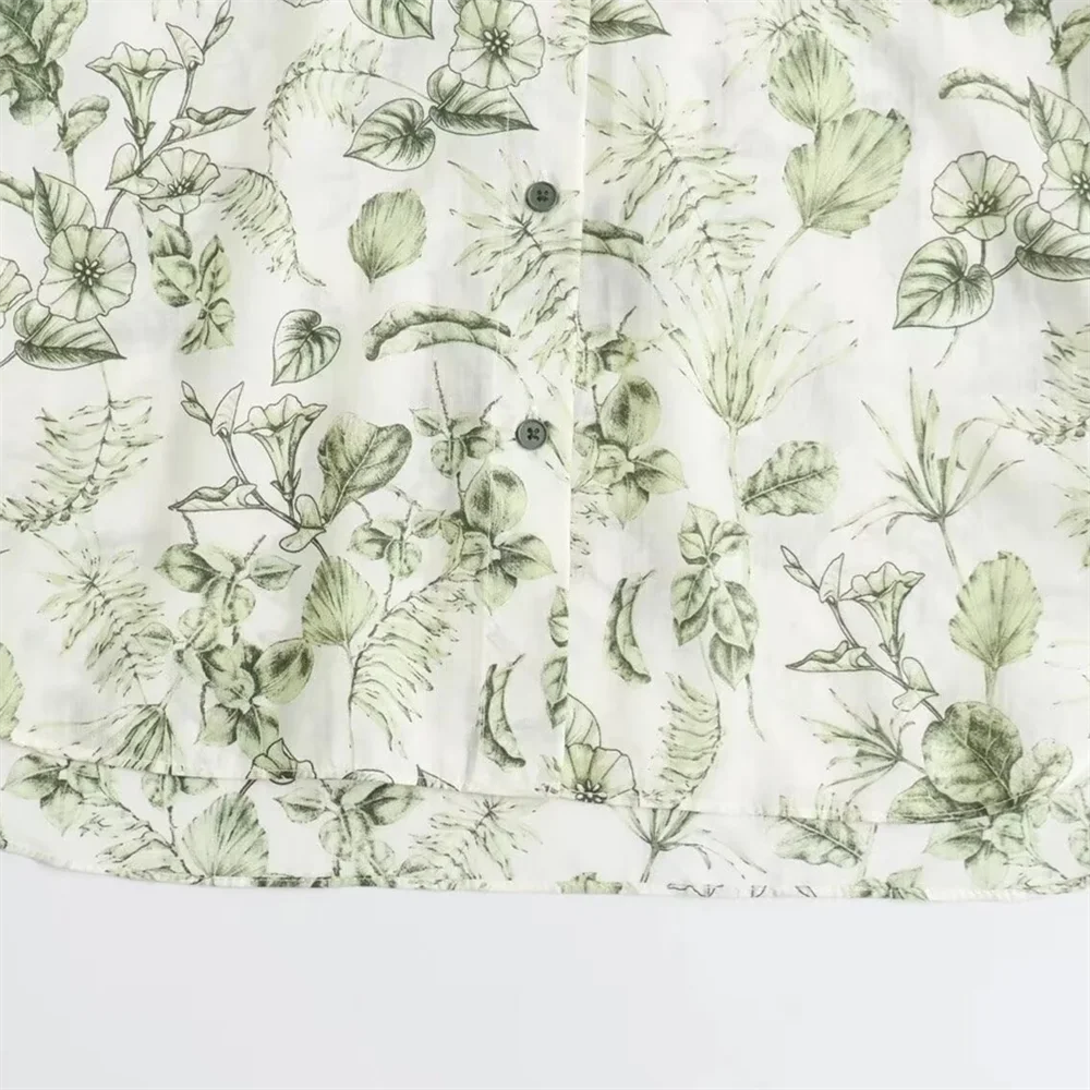 Casual Loose Printed Shirt and Wide Leg Straight Pants Set for Women Versatile Stylish Everyday Outfit