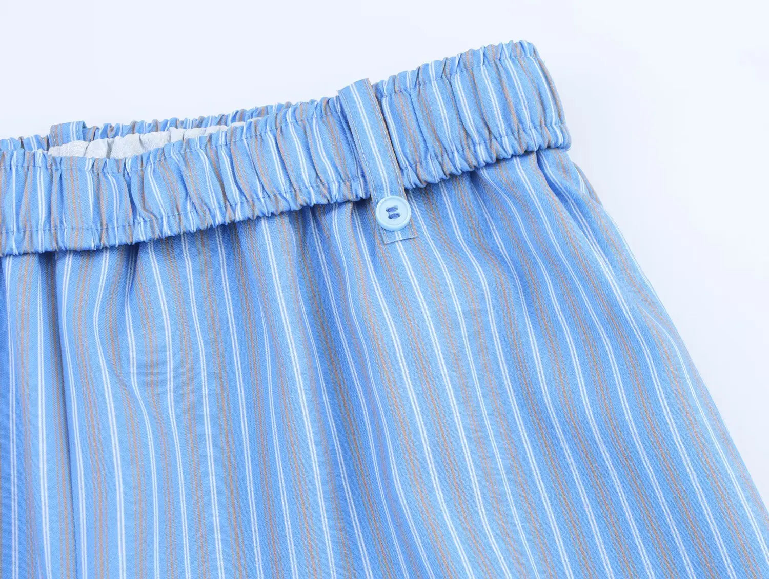 Asymmetric Striped Vest Pants Suit for Women with Round Neck Sleeveless Top and Elastic Waist Pants, Casual Chic Outfit for Spring and Summer