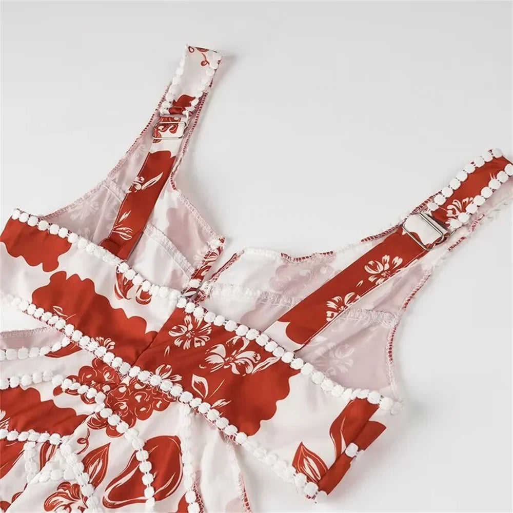 Chic Slim Fit V Neck Camisole Dress For Women Casual